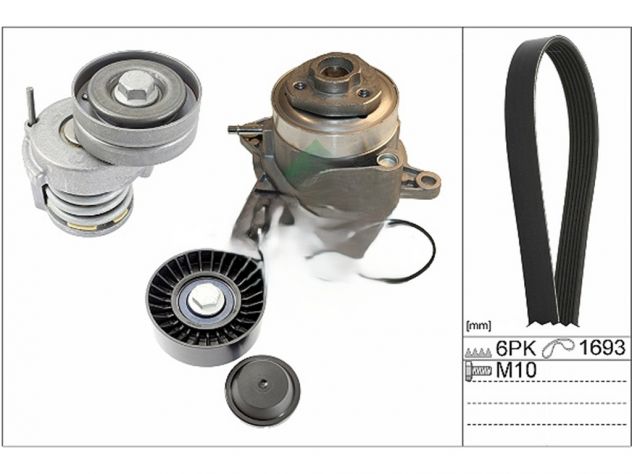 Kit distribuzione per Skoda Superb Ina Gates Rhiag cinghia catena