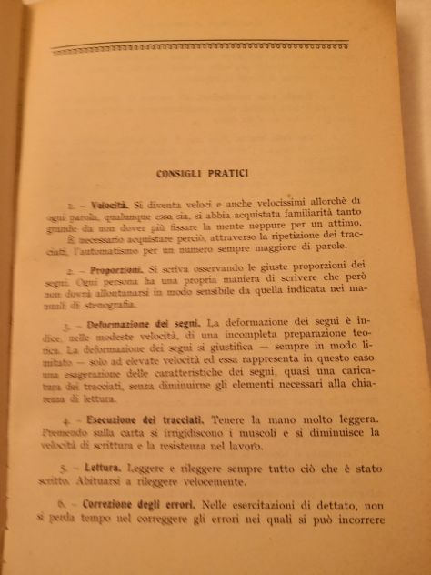 Libro "Esercitazioni di Stenografia - sistema Meschini" di F. Rodriguez del 1964 - Foto 3