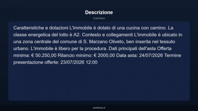 Immobile in asta di 117 m² in vendita a San Marzano Oliveto - Foto 18