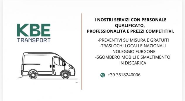 Traslochi, sgombero, smaltimento