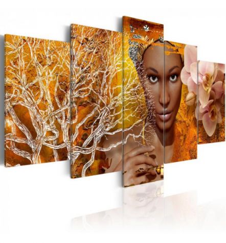 Quadro Ragazza Africana Cm.100x50 E 200x100 - ARREDALACASA
