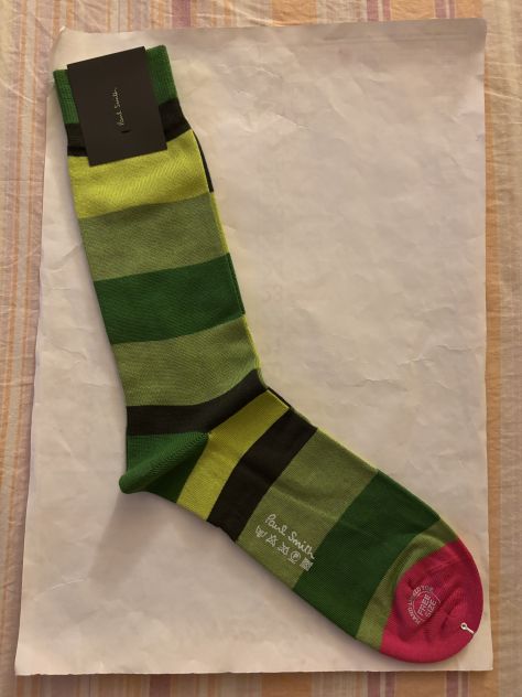 CALZE NUOVE DA UOMO LEGGERE IN COTONE FIRMATE ORIGINALI”PAUL SMITH”MADE IN ITALY - Foto 2