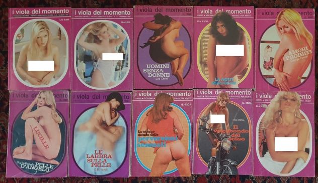 Lotto 10 libri erotici I Viola del momento anni '70 '90