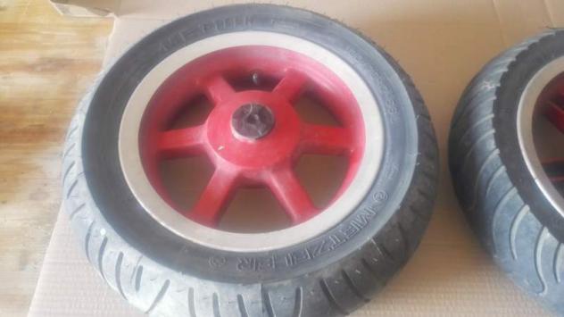 Coppia Cerchi e Gomme Scooter Keeway F-act 50 2012 - Foto 3