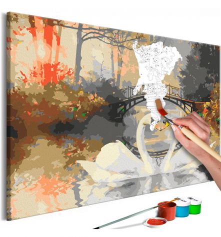 Quadro Fai Da Te 60x40 Cm. Alberi N. 7 Arredalacasa Spedizione Gratis