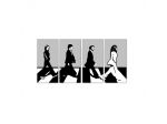 Quadro moderno The Beatles dipinto a mano