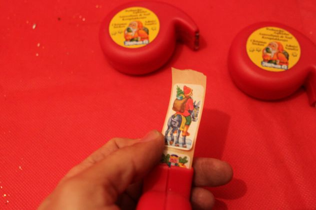 Lotto 3 dispenser adesivi sticker ferma pacco regalo natalizi Pelikan - Foto 4