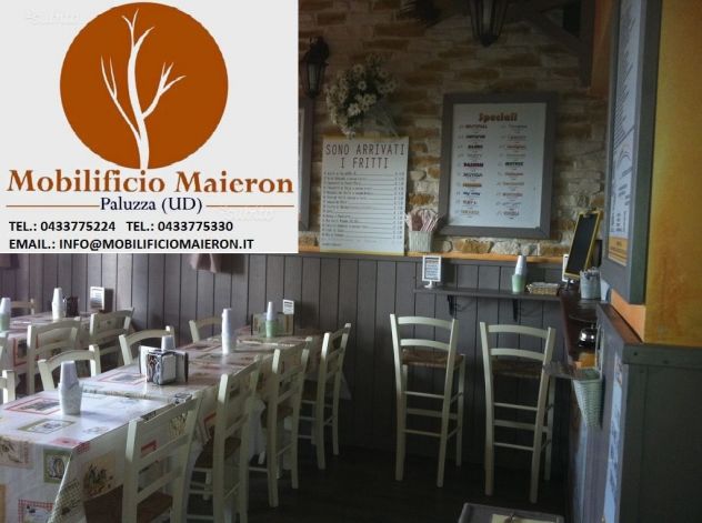 Sgabelli Rustici Trento In Legno Per Arredamenti Bar Pub Ristorante - Foto 5