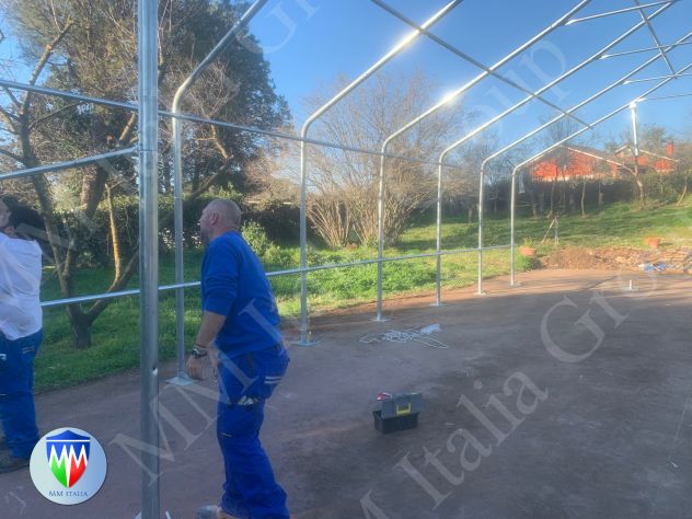 Agritunnel Industriali  Coperture 9 x 16 x 5,38  Mt. a Imperia - Foto 2