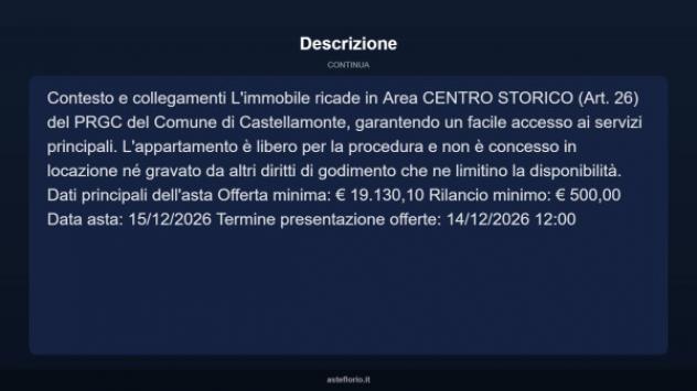 Immobile in asta di 105 m² in vendita a Castellamonte - Foto 13