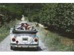 Noleggio VW Maggiolone Cabrio bianco
