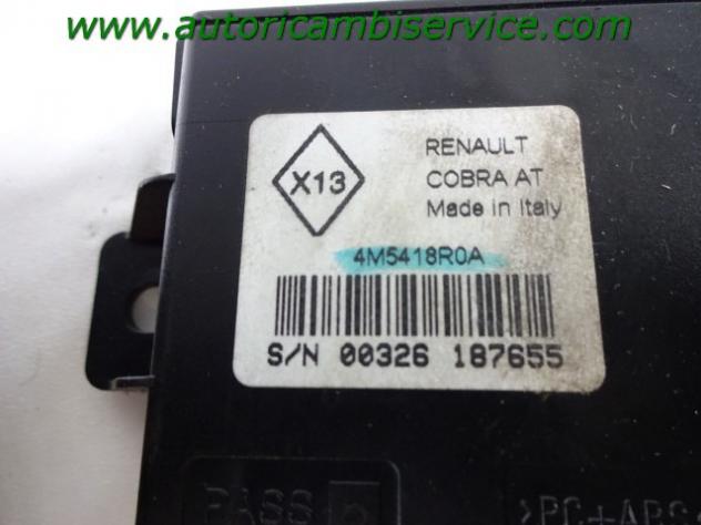 4M5418R0A CENTRALINA SENSORE ALLARME RENAULT LAGUNA SW 2.0 D 110KW AUT 5P (2008) RICAMBIO USATO - Foto 2