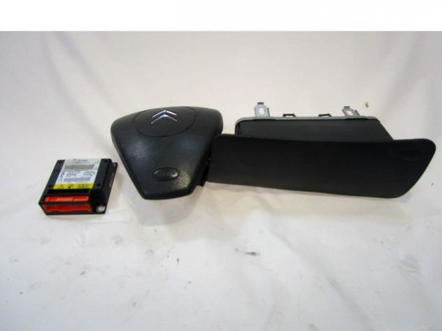 9661532580 KIT AIRBAG CITROEN C3 PLURIEL 1.4 D 50KW 5M 3P (2006) RICAMBIO USATO CON CENTRALINA AIRBAG, AIRBAG VOLANTE GUIDA, AIRBAG PASSEGGERO 9638000