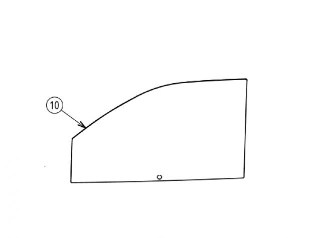 108002 CRISTALLO VETRO SCENDENTE PORTA DESTRA JDM ABACA ALBIZIA