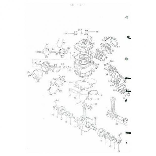 Catalogo ricambi motore Aprilia 127 Rotax Cross - Foto 2