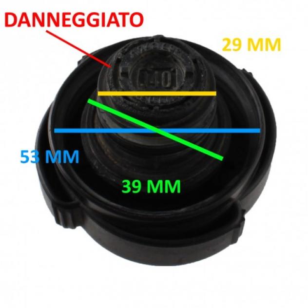 Tappo radiatore BMW E39 E46 E60 E61 E65 E83 X3 - Foto 3