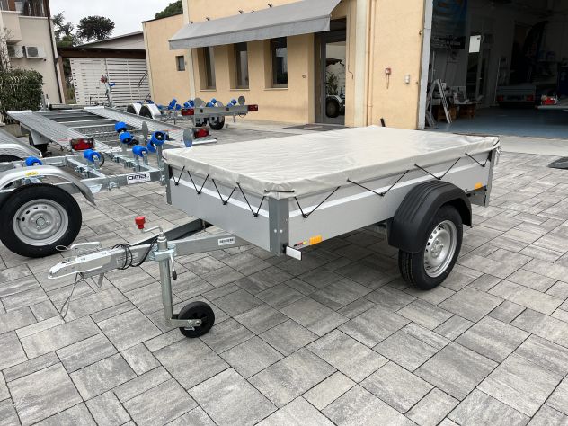 SAFARIWAYS Carrello HeavyDuty 750 kg immatricolazione 2025 colore argento - Foto 4
