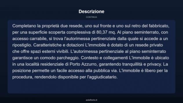 Immobile in asta di 75 m², box auto in vendita a Porto Azzurro - Foto 5