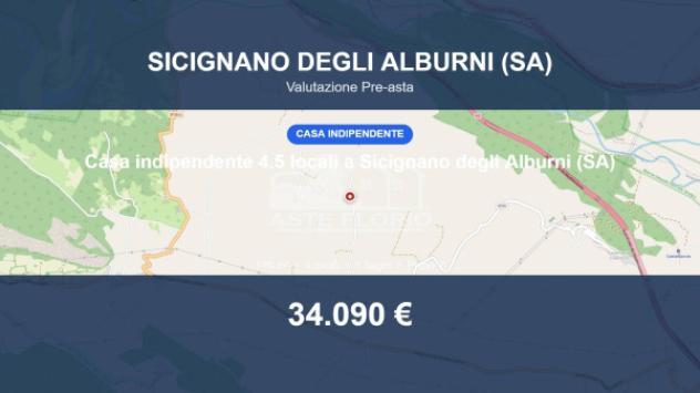 Immobile in asta di 145 m² in vendita a Sicignano degli Alburni