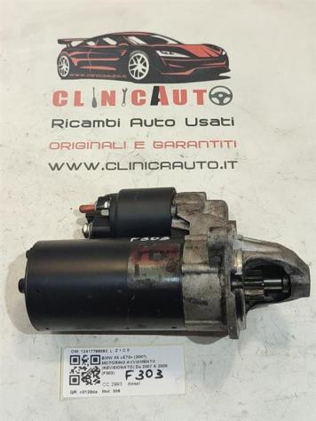 MOTORINO D' AVVIAMENTO BMW X5 Serie (E70) 12417796892 306 diesel 2993 (0613)