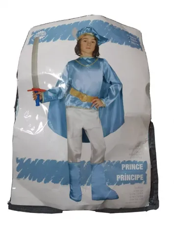 COSTUME / VESTITO DI CARNEVALE DA PRINCIPE AZZURRO PER BAMBINO,TAGLIA 7 - 9 ANNI