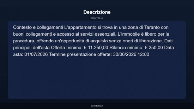 Immobile in asta di 60 m² in vendita a Taranto - Foto 4