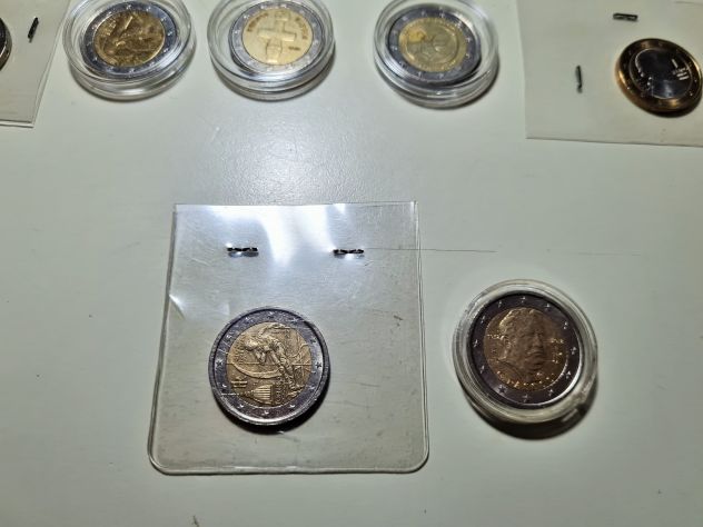 Collezione  monete da € 2 commemorative N° 20 alcune anche fior di conio - Foto 2