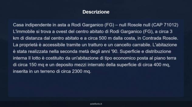 Immobile in asta di 150 m² con più di 5 locali in vendita a Rodi Garganico - Foto 11