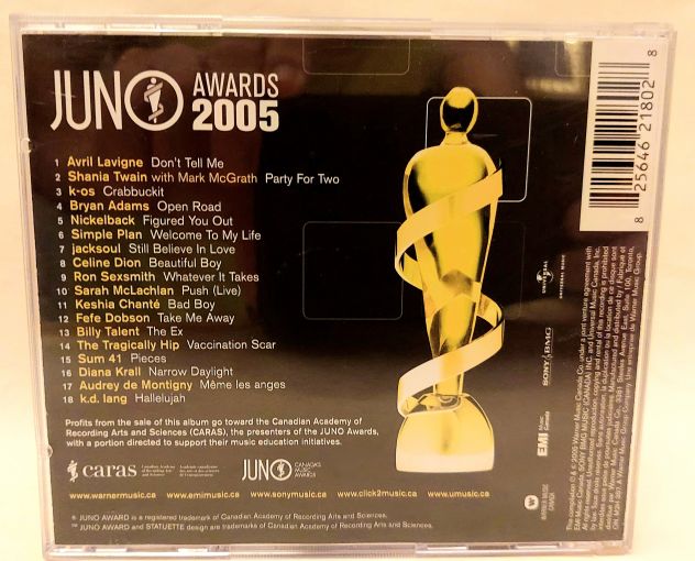 CD compilation:Juno Awards 2005.It's all about the music Warner Music WTVD 62180 - Foto 2