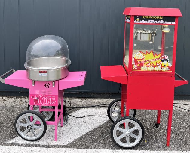 Noleggio Carretto Popcorn Zucchero Filato e Gonfiabili Milano feste bambini - Foto 2