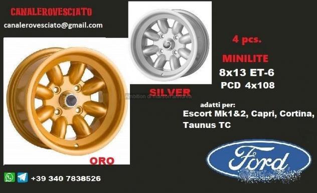 Minilite 8x 13 4x108 et-6 ford