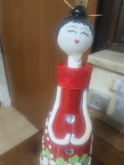 Bambole con bottiglie di vetro - Foto 6