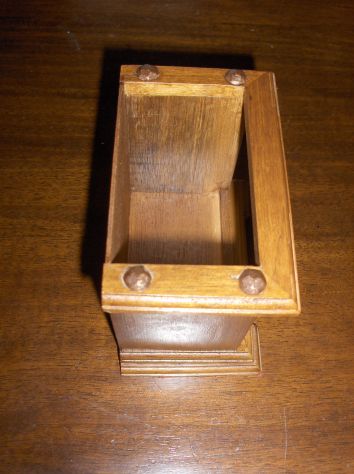 Antico Mobiletto Sottobichieri Orologio Legno - Foto 8