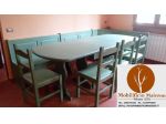 Mobili Rustici Siracusa Soggiorno Taverna Completo in Legno di Pino Cod CGR16