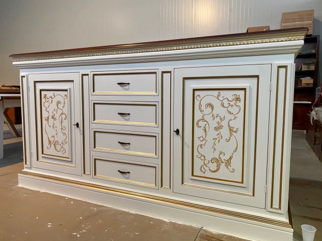 NUOVA CREDENZA LACCATA E DECORATA A MANO - Foto 7