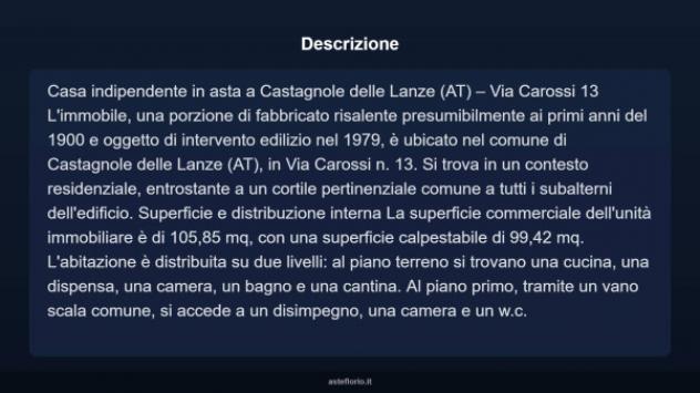 Immobile in asta di 111 m² in vendita a Castagnole delle Lanze - Foto 6