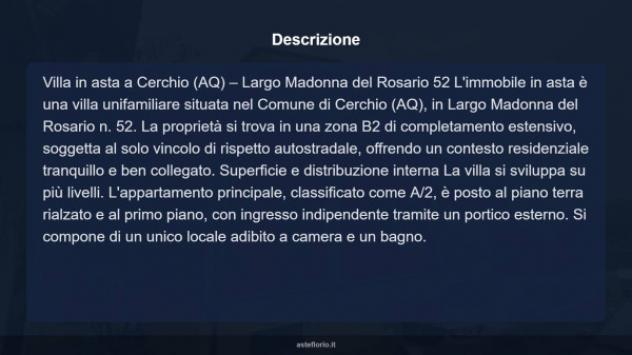 Immobile in asta di 105 m² in vendita a Cerchio - Foto 5
