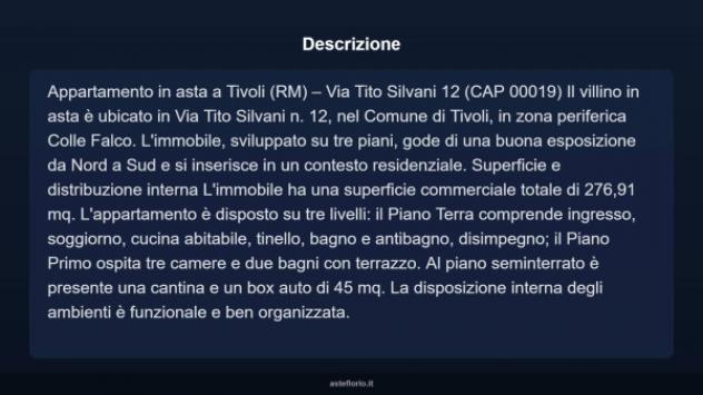 Immobile in asta di 276 m² con più di 5 locali e box auto in vendita a Tivoli - Foto 4