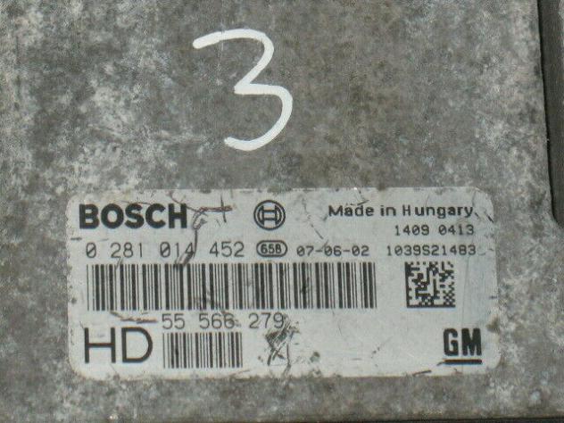 0281014452 ECU OPEL ZAFIRA B 1.9 CDTI 0281014452 55566279 HD 0 281 014 452 - Foto 2