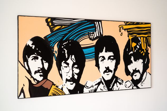 Quadro The Beatles dipinto a mano pop art - Foto 2