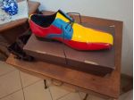 SCARPA ARTIGIANALE MULTI COLOR VERA PELLE