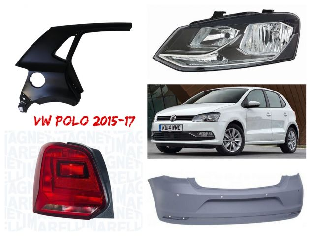 Vw Polo paraurti cofano parafango faro kit airbag 14>17