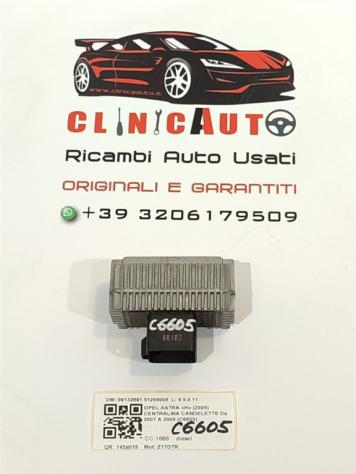 CENTRALINA CANDELETTE OPEL Astra H Berlina 09132691 51299008 Z17DTR diesel 1686 (0407)