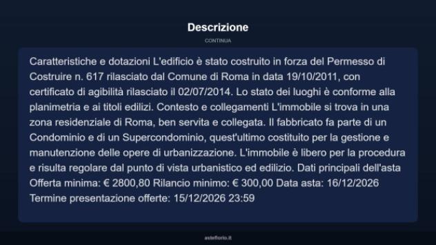 Immobile in asta di 7 m² in vendita a Roma - Foto 4
