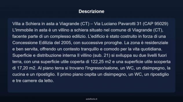 Immobile in asta di 122 m² con più di 5 locali e box auto in vendita a Viagrande - Foto 3