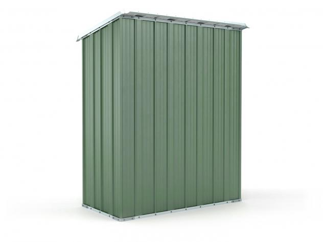 Box in Acciaio Zincato Casetta da Giardino in Lamiera 1.74 x 1.00 m x h1.82 m - 43 KG – 1.74 metri quadri - VERDE - Foto 4