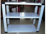 libreria scaffale 3 ripiani in metallo 74x34x86