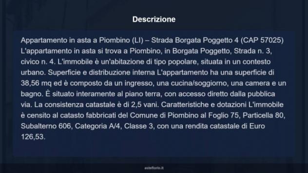 Immobile in asta di 38 m² in vendita a Piombino - Foto 14