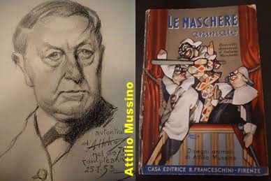 LE MASCHERE animate, Italiano Marchetti, Disegni animati di A. Mussino, 1944. - Foto 2