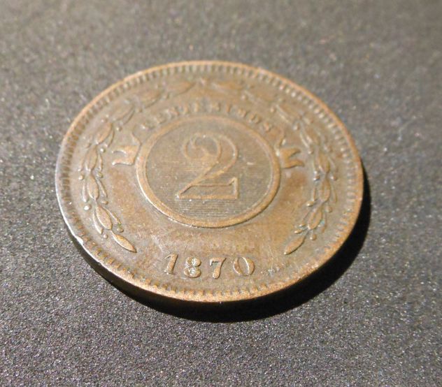 Paraguay 2 centesimos, 1870. - Foto 5